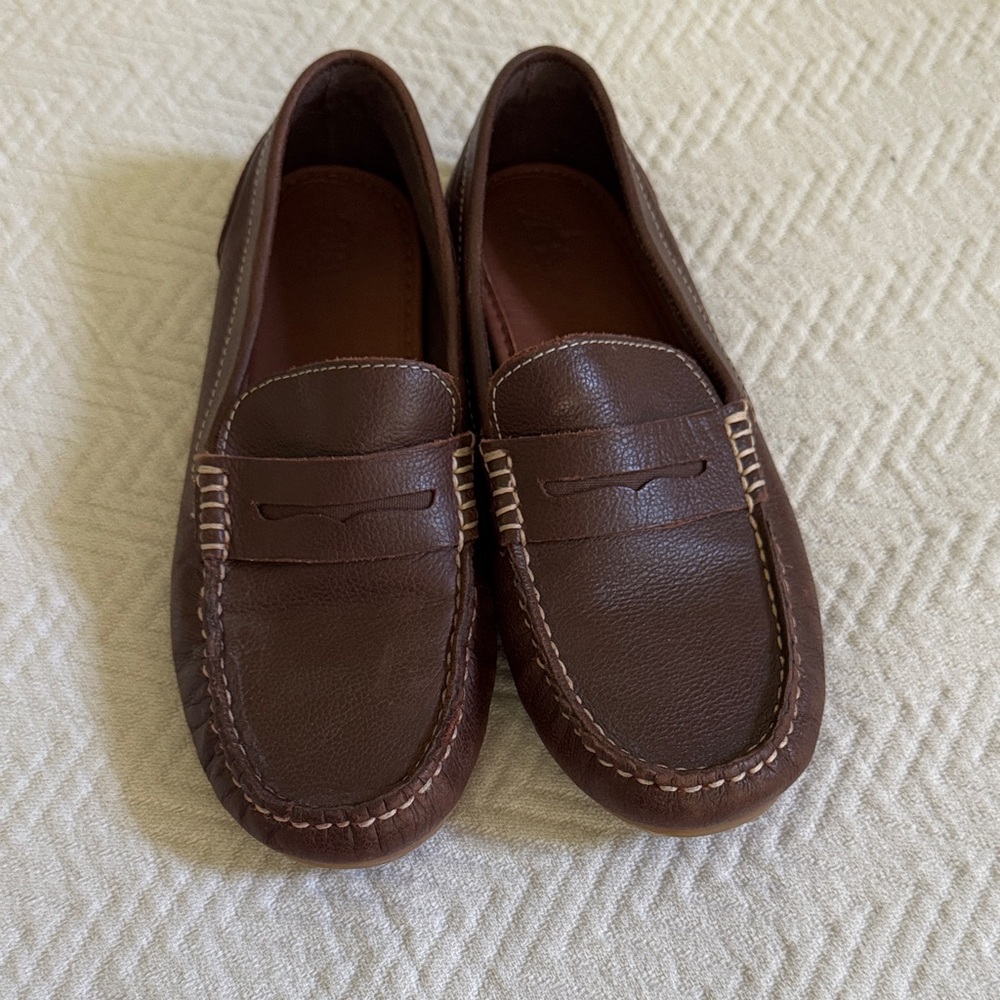 Zara Boys Nappa Leather Loafers 36cm